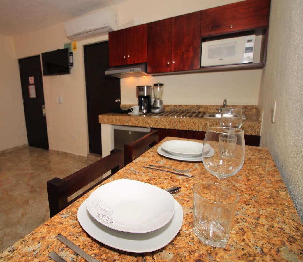 Papagayo Hotel Boutique 신데 델 카르멘 외부 사진 Kitchenette