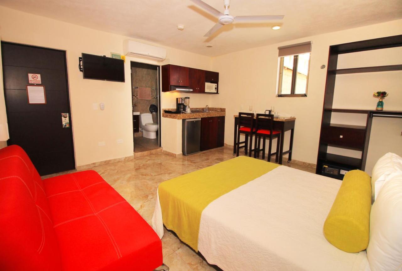 Papagayo Hotel Boutique 신데 델 카르멘 외부 사진 A studio apartment